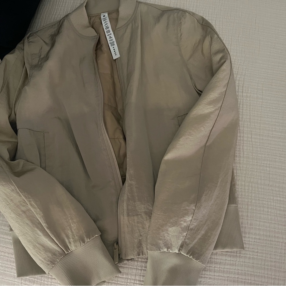 lululemon athletica Tan Bomber Jacket